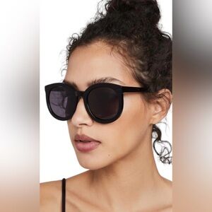 Karen Walker Black Cat-Eye Sunglasses